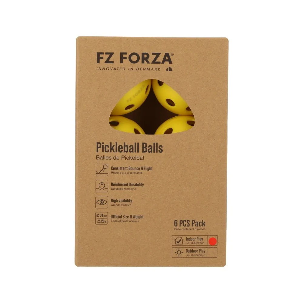 FZ FORZA 室內用匹克球六入盒裝